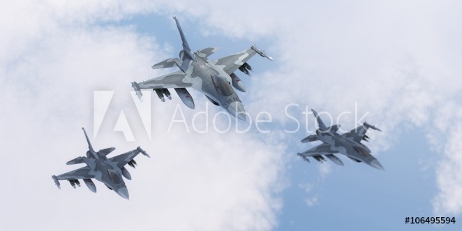 Picture of Fighter jet  3d render